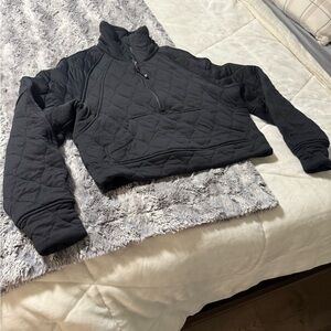 Lululemon Quilted Scuba Half Zip Sweatshirt